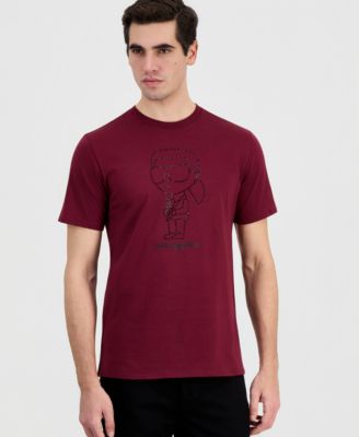 Мужская футболка Karl Tee от КАРЛА ЛАГЕРФЕЛЬДА в ПАРИЖЕ, украшенная стразами