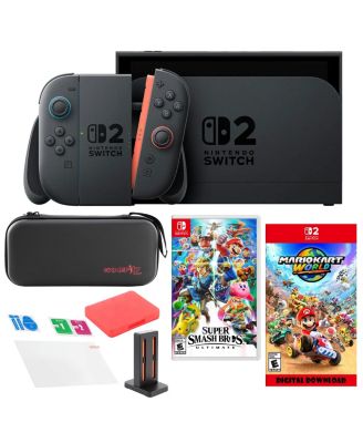 Игровая консоль Nintendo Switch 2 MarioKart + Smash Bros, черная