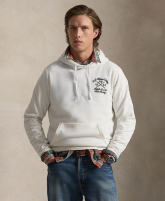 Мужская флисовая толстовка Polo Ralph Lauren с капюшоном и графическим принтом