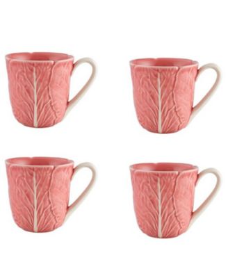 Кружки с капустой Bordallo Pinheiro, набор из 4 штук