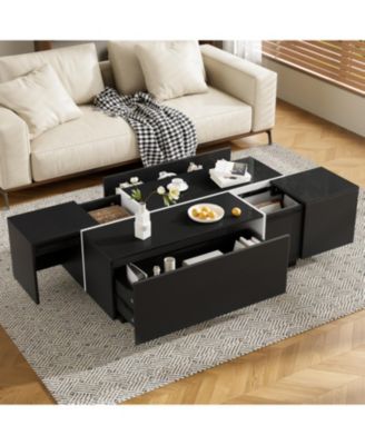 Выдвижной журнальный столик Streamdale Furniture с местом для хранения