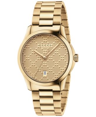 gucci gold watch womens
