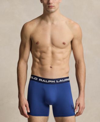 Мужские трусы-боксеры Polo Ralph Lauren в идеальном чехле синего цвета