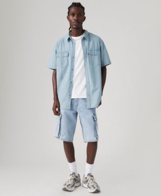 Мужские мешковатые шорты-карго Levi's Premium 478 длиной 12 дюймов синего цвета