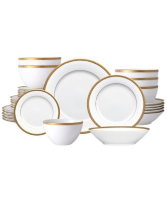 Noritake Charlotta Gold, 30 шт. Набор посуды, сервиз на 6 персон