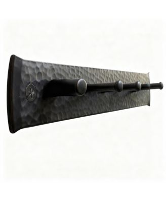 Настенный держатель для ключей и аксессуаров YIGII в деревенском стиле - 5 крючков для ключей, украшений, полотенец