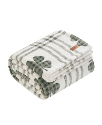 Плюшевый плед Lucky Brand Clovers, 50