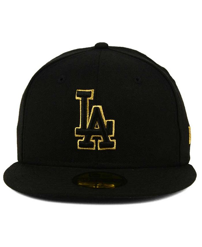 New Era Los Angeles Dodgers Black On Metallic Gold 59FIFTY Fitted Cap