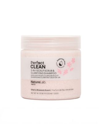 NatureLab Tokyo Perfect Clean Cherry Blossom 2-в-1 Скраб для кожи головы и осветляющий шампунь, 8,1 унции, без красителя