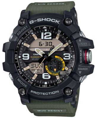 g shock watch green strap