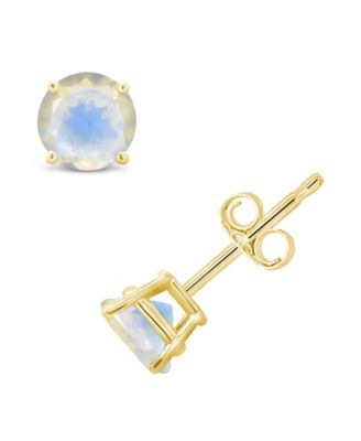 Серьги-пусеты Macy's Moonstone 1,1 карат в 14K, желтые
