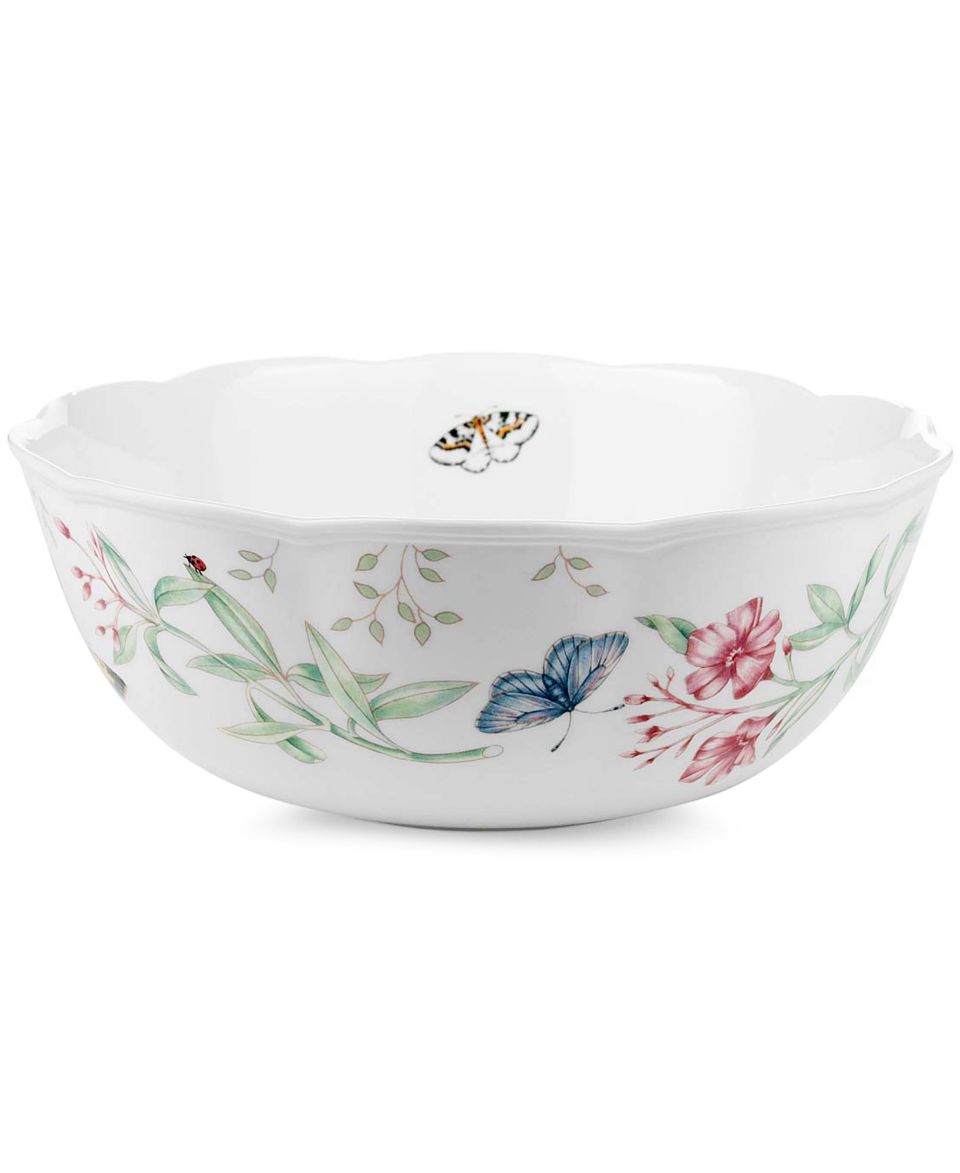 Lenox Butterfly Meadow Covered Casserole   Casual Dinnerware