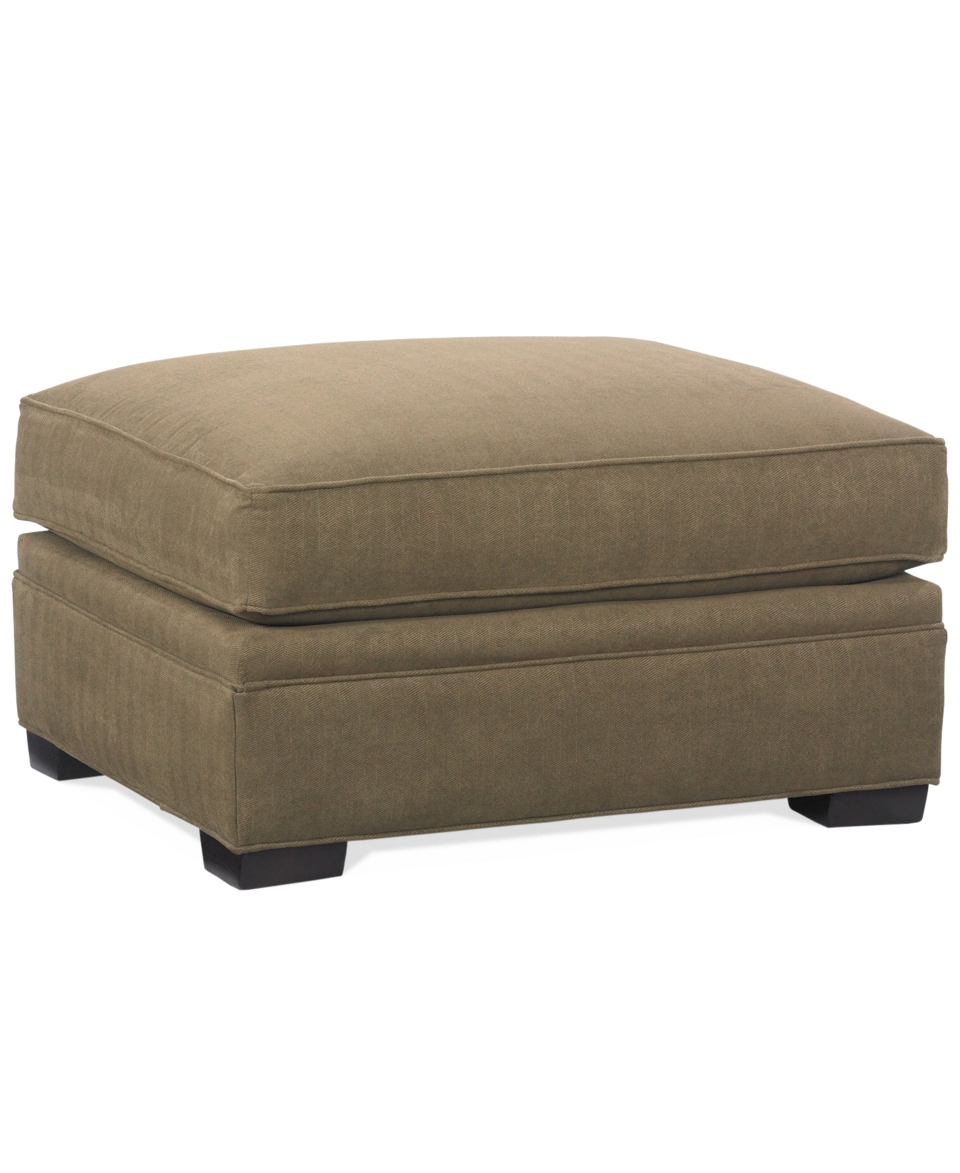 Fabric Microfiber Ottoman, 32W x 26D x 17H   furniture