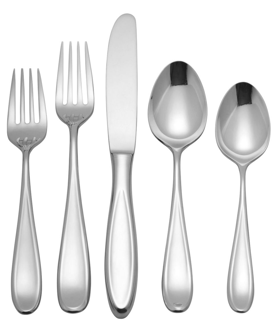 Nambe Fjord 5 Piece Place Setting   Flatware & Silverware   Dining