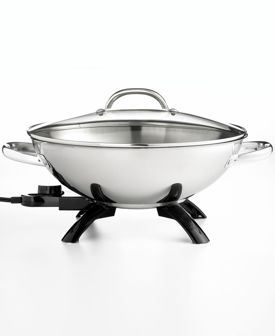 Fal WO400852 Electric Wok with Steamer Insert, Balanced Living