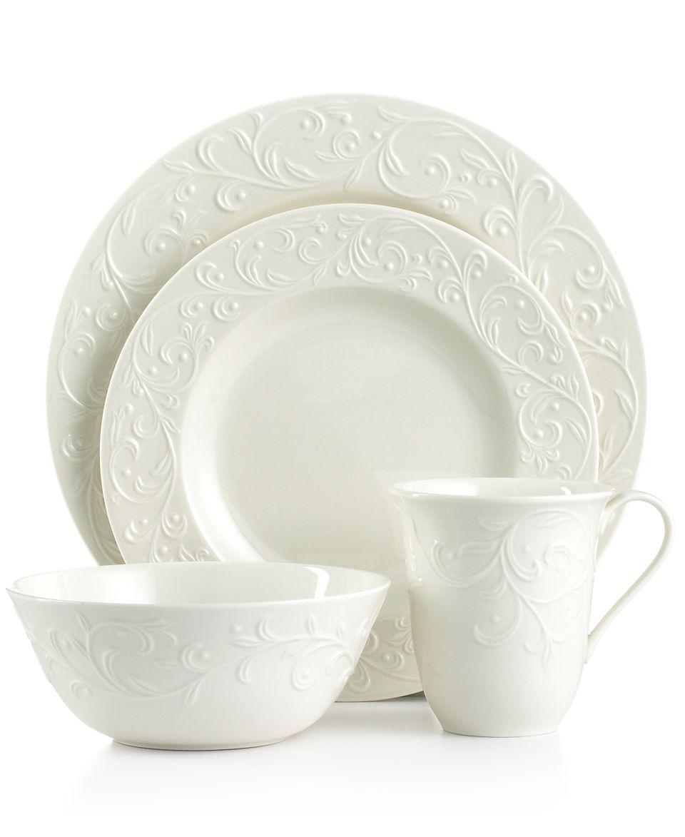 Lenox Dinnerware, Opal Innocence Carved Collection   Fine China