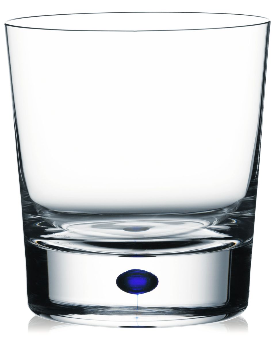 Orrefors Drinkware, Set of 2 Intermezzo Blue Double Old Fashioned