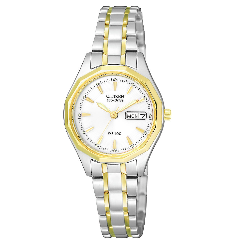 Citizen Watch, Womens Eco Drive Two Tone Stainless Steel Bracelet