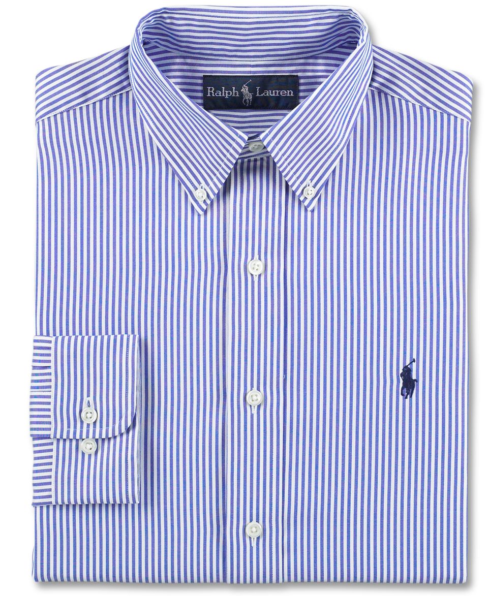 Polo Ralph Lauren Dress Shirt, Classic Fit Pinpoint Long Sleeve Shirt