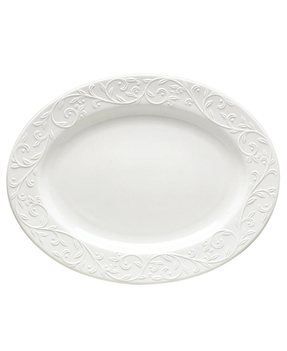 Lenox Serveware, Opal Innocence Carved Collection   Serveware   Dining