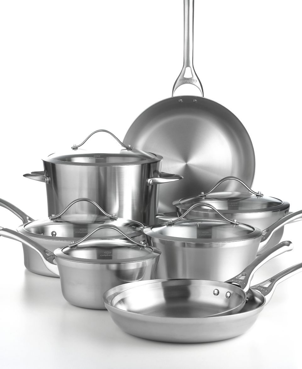 Calphalon Contemporary Stainless Steel Cookware, 13 Piece Set