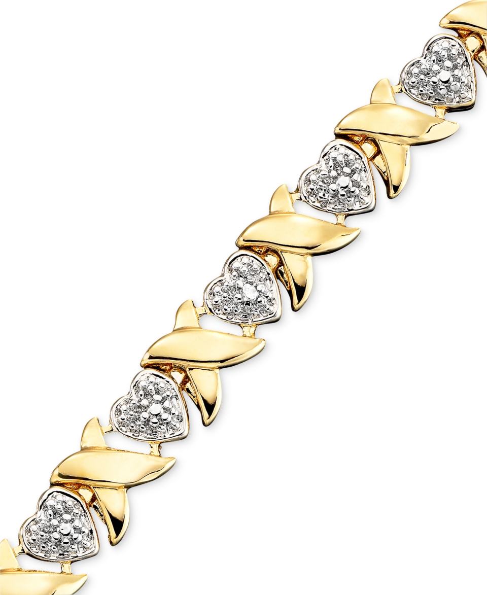 Victoria Townsend 18k Gold over Sterling Silver Bracelet, Diamond