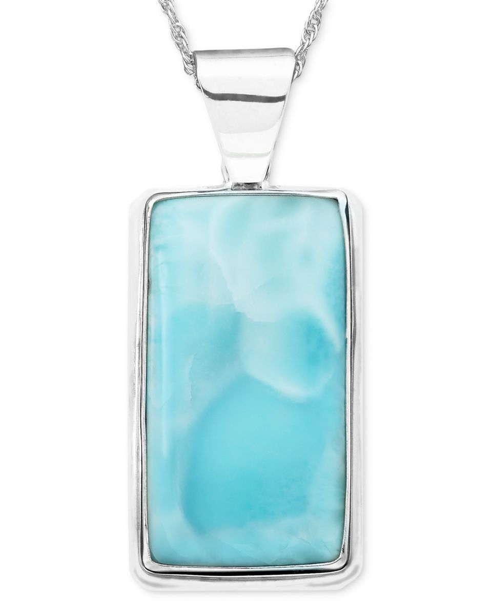 Sterling Silver Pendant, Larimar   Necklaces   Jewelry & Watches