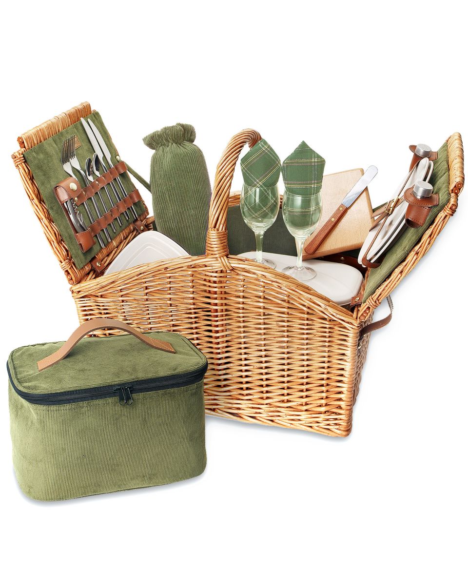 Picnic Time Picnic Basket, Windsor   Casual Dinnerware   Dining