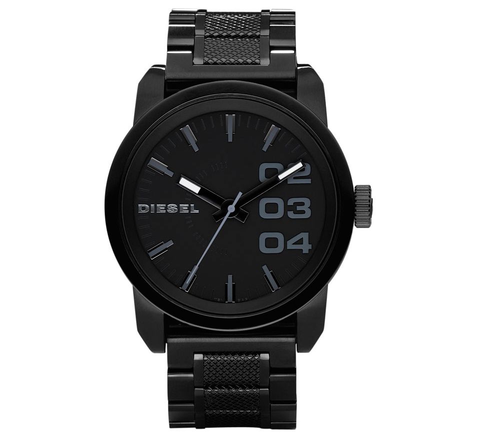 Diesel Watch, Chronograph Black Ion Plated Stainless Steel Bracelet