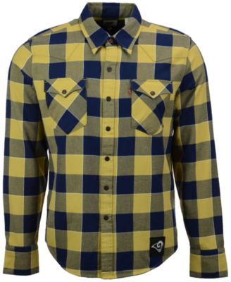 levi's nfl plaid western shirt
