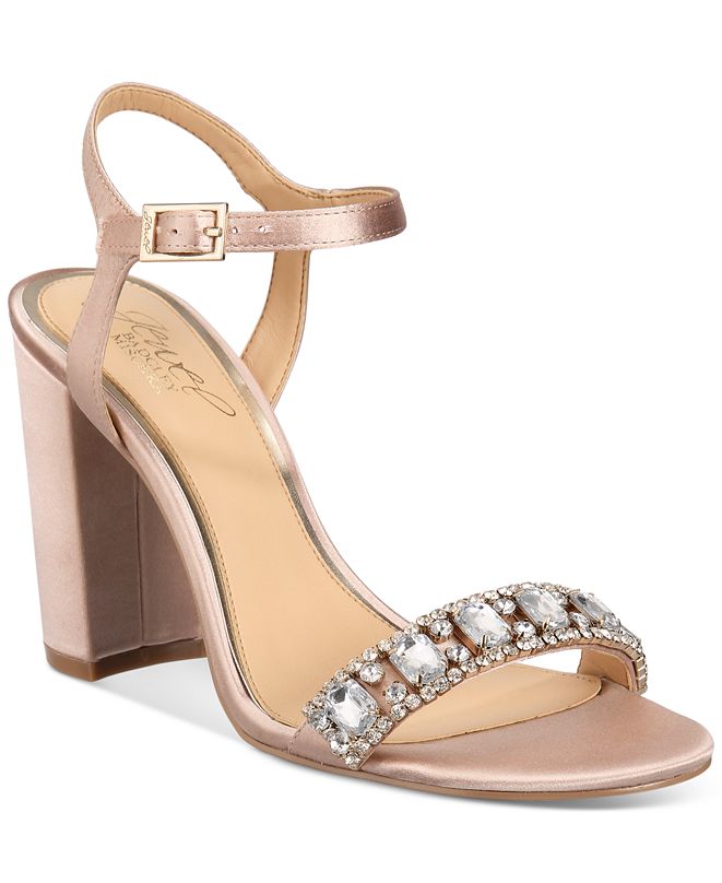 jewel badgley mischka block heel