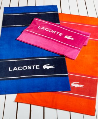lacoste towels beach