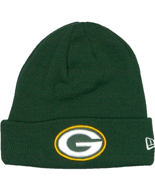 New Era Green Bay Packers Basic Cuff Knit Hat Reviews Sports Fan Shop By Lids Men Macy S