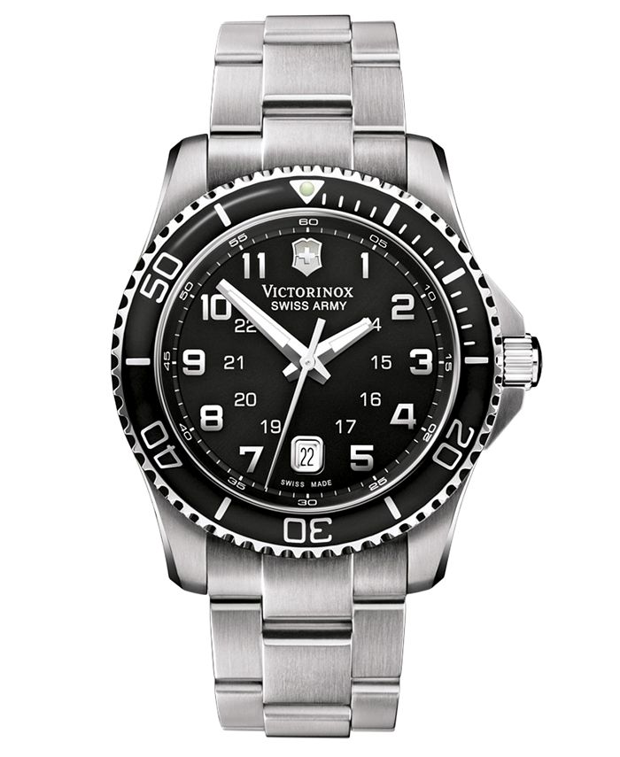 victorinox swiss army maverick stainless steel watch