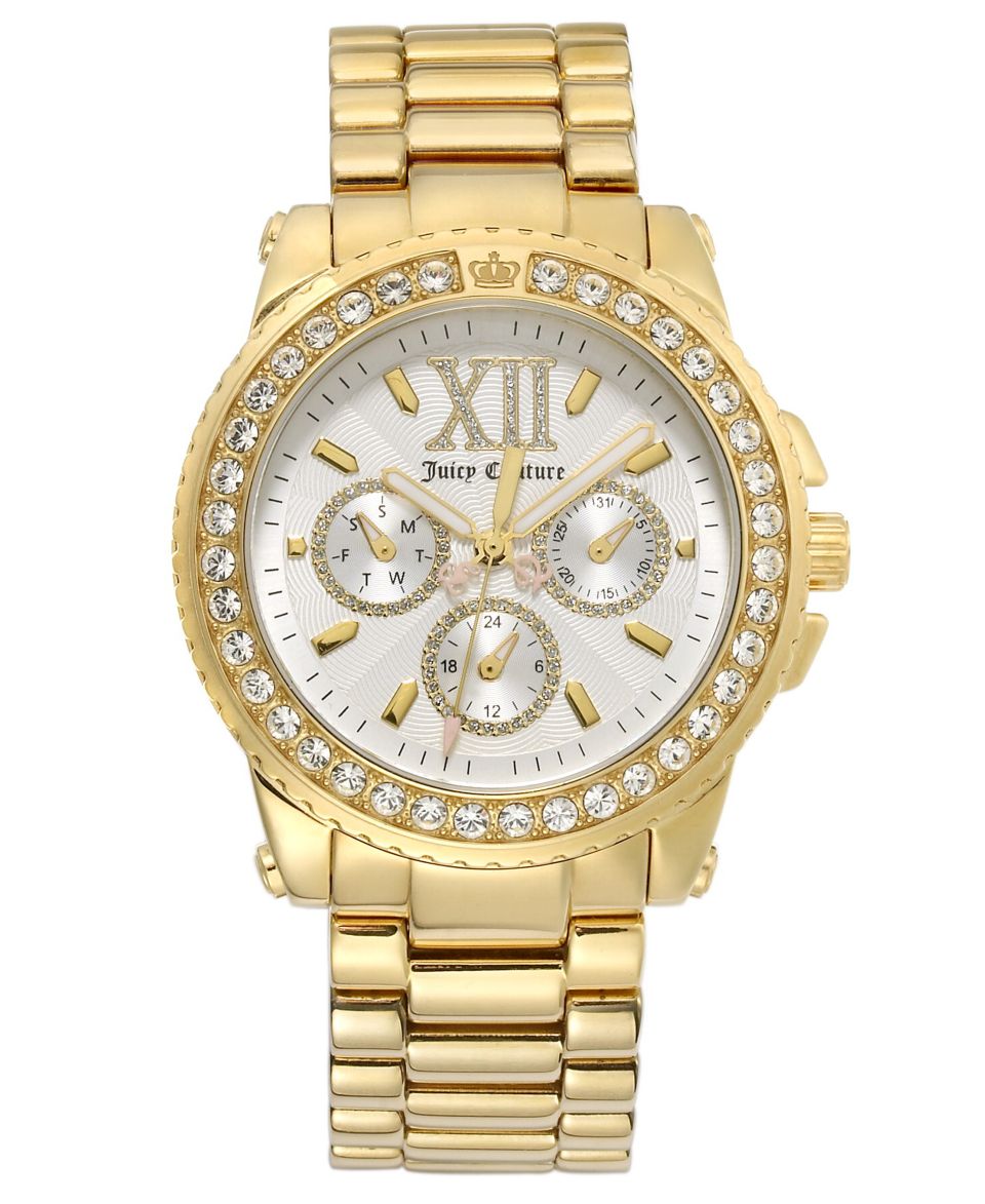 Juicy Couture Watch, Womens Rich Girl Gold Plated Stainless Steel