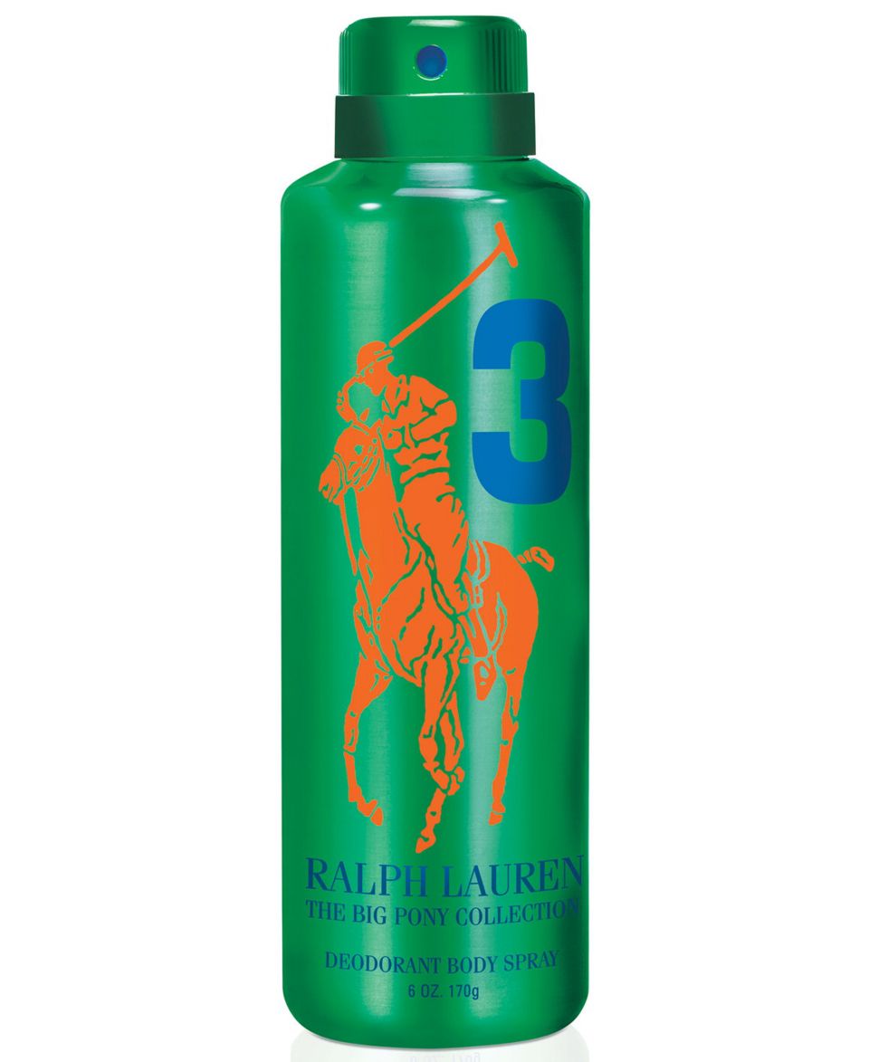 Ralph Lauren Polo Big Pony Green #3 Alcohol Free Deodorant, 2.93 oz      Beauty