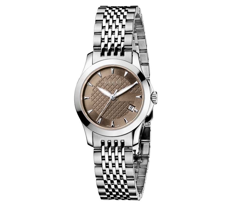 Gucci Watch, Womens Swiss Stainless Steel Bracelet 44mm YA126503