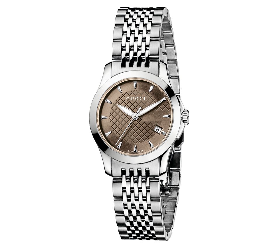 Gucci Watch, Womens Swiss G Timeless Stainless Steel Bracelet 27mm YA126511   Watches   Jewelry & Watches