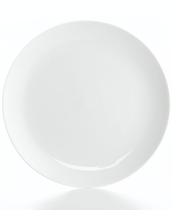 The Cellar Whiteware Coupe Dinner Plate, Created for Macy's & Reviews Dinnerware Dining Macy's