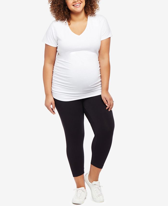 Motherhood Maternity Plus Size Essential Crop Leggings & Reviews