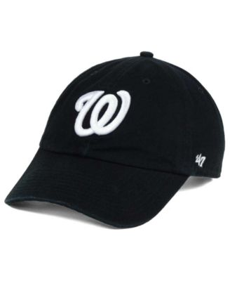 all black washington nationals hat