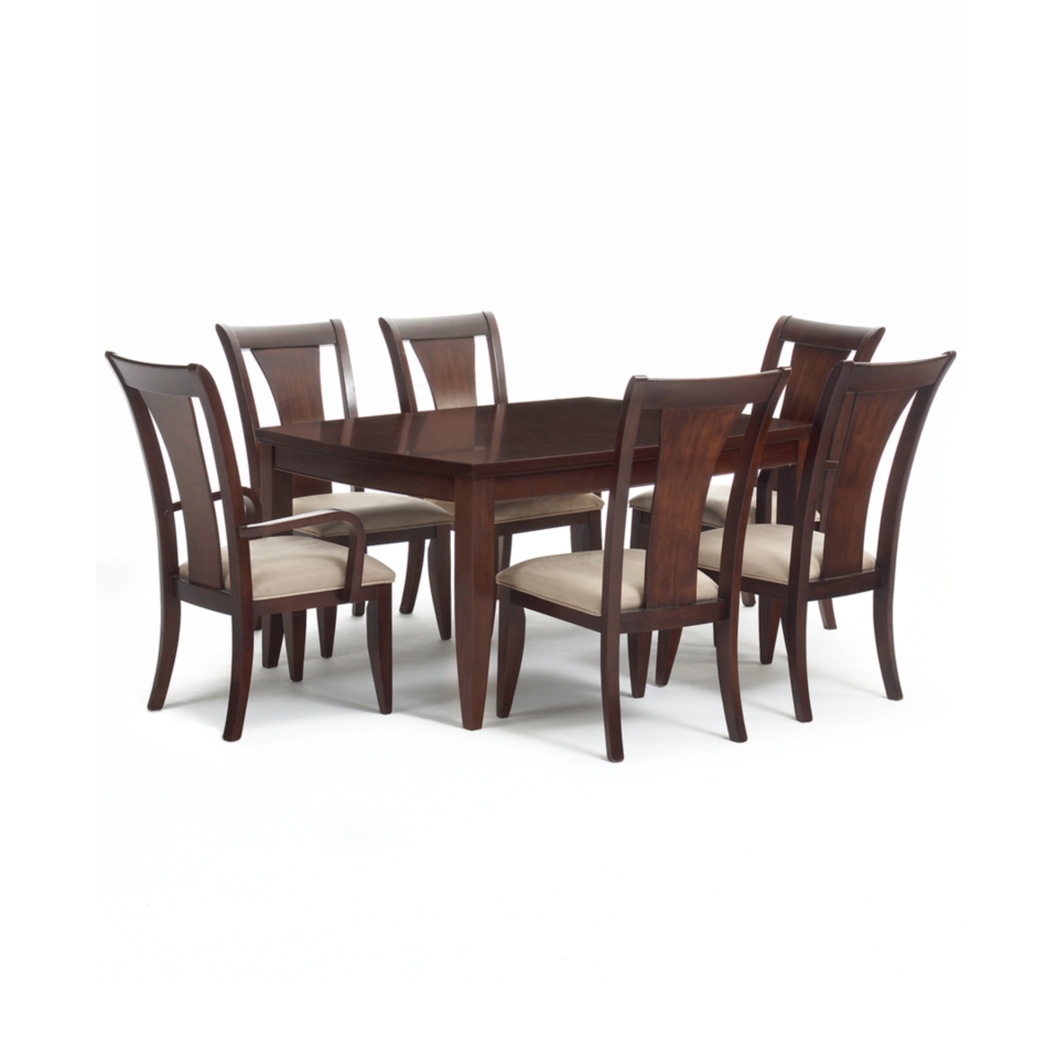   Dining Set Rectangular Table, 4 Side Chairs and 2 Arm Chairs