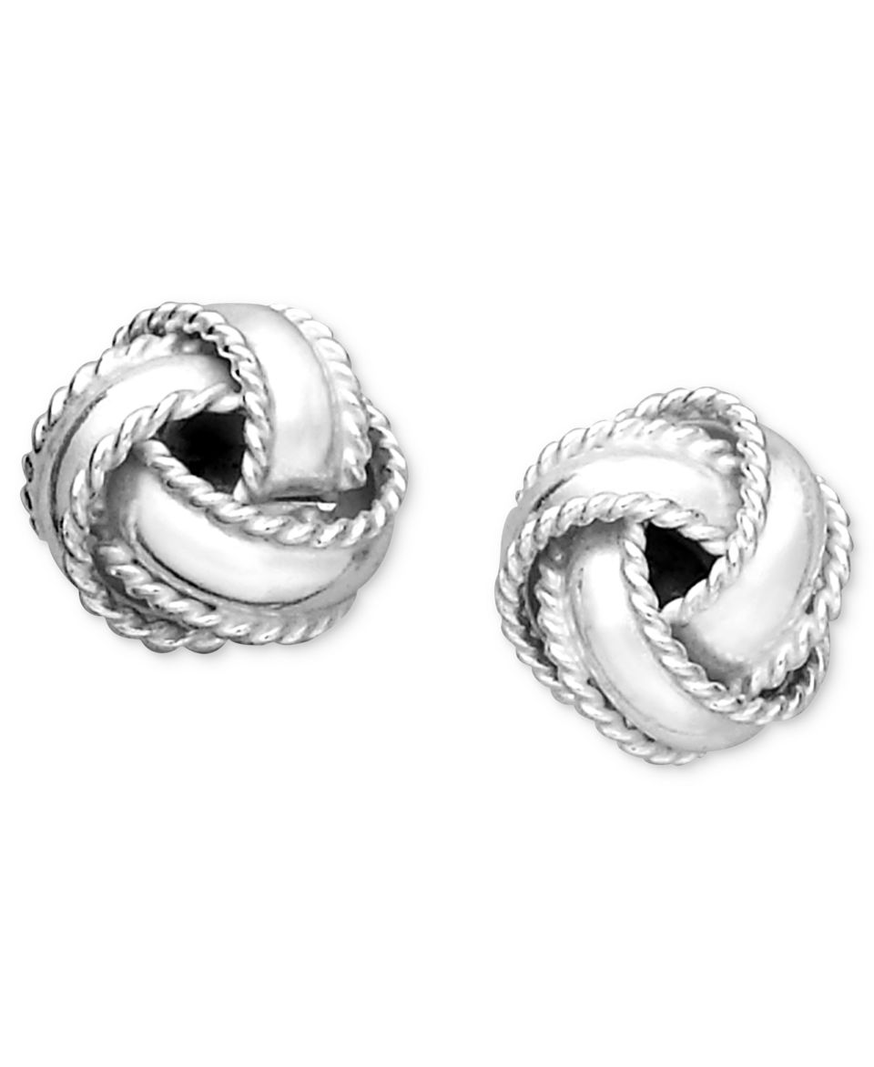 Giani Bernini 24k Gold Over Sterling Silver Earrings, Love Knot Stud