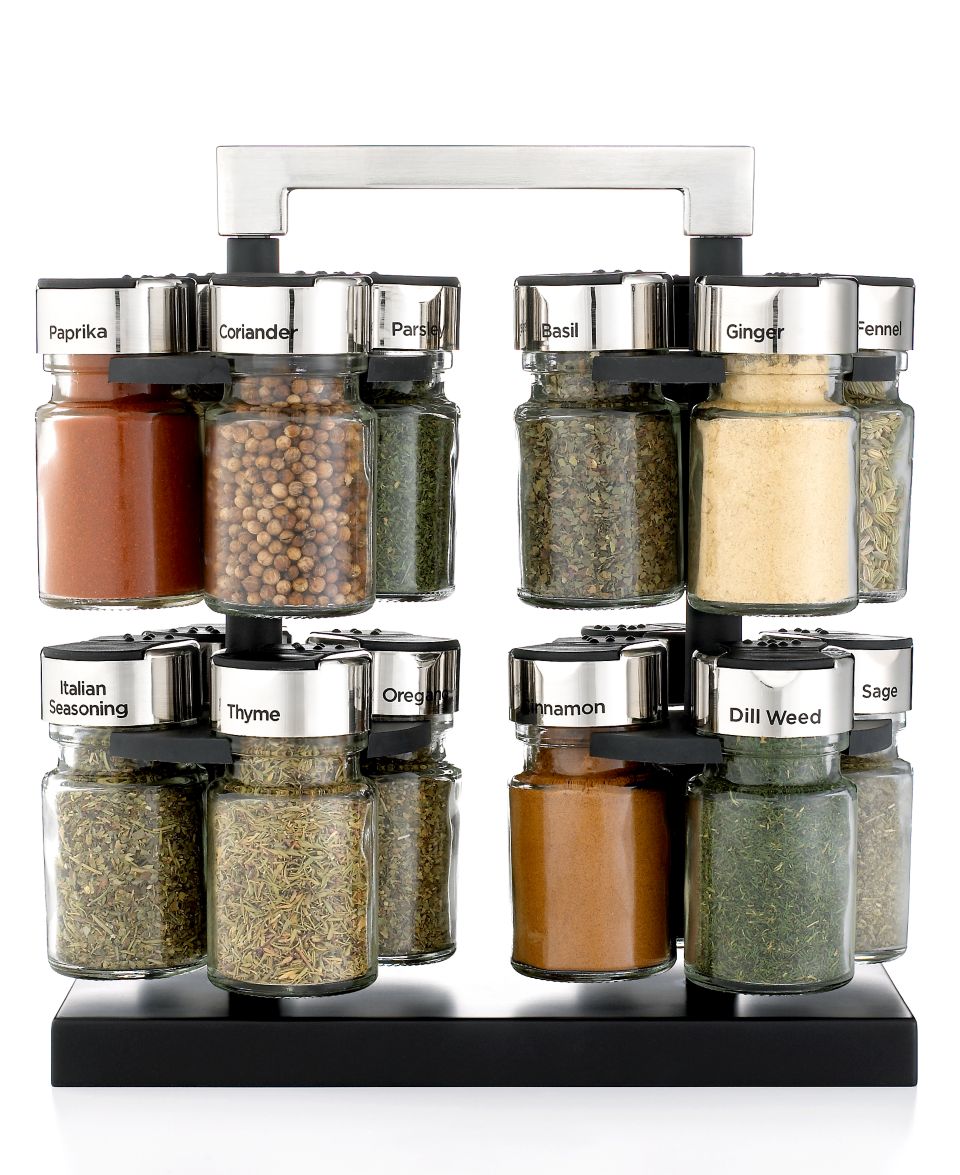 Martha Stewart Collection Spice Rack, Twin Carousel