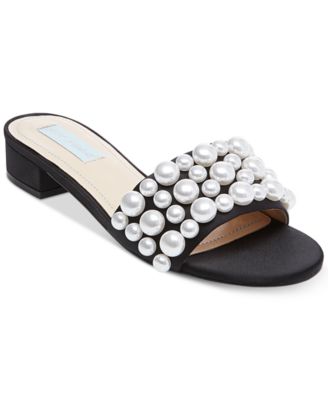 pearl embellished flats