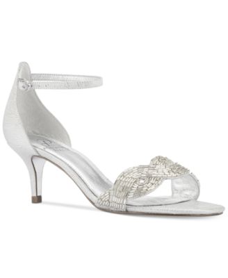 adrianna papell silver sandals