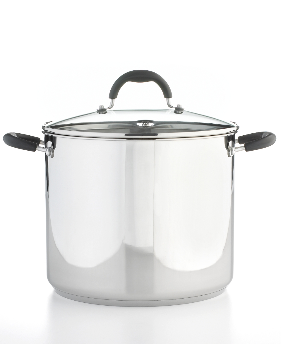 Martha Stewart Collection Stock Pot, 12 Qt. Stainless Steel