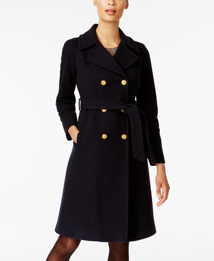 macy s anne klein wool coat