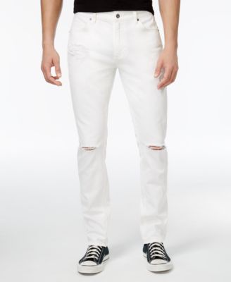 white ripped jeans mens
