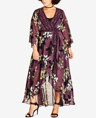 plus size kimono style dress